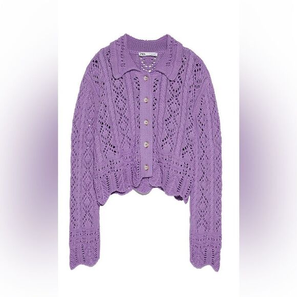 ZARA STRUCTURED KNIT JACKET - Picture 3 of 10